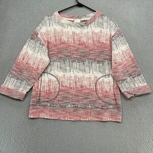 Postmark Anthropologie Top Womens Medium‎ Indie Southwestern Pockets Sweatshirt